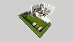 2 pokoje, mieszkanie 34,26 m², parter, oferta nr C/32, Osiedle Wilno 8.1.2, Warszawa, Targówek, Elsnerów, ul. Bukowiecka
