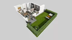 2 pokoje, mieszkanie 34,26 m², parter, oferta nr C/32, Osiedle Wilno 8.1.2, Warszawa, Targówek, Elsnerów, ul. Bukowiecka