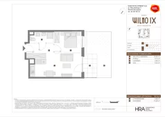 2 pokoje, mieszkanie 35,22 m², piętro 1, oferta nr A/57, Osiedle Wilno 9.2, Warszawa, Targówek, Elsnerów, ul. Rudnicka