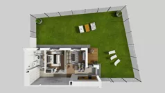 2 pokoje, mieszkanie 46,97 m², parter, oferta nr U/2, Wille Biskupin 2.1, Wrocław, Biskupin-Sępolno-Dąbie-Bartoszowice, Śródmieście, ul. K. Olszewskiego