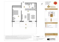 2 pokoje, mieszkanie 46,64 m², piętro 1, oferta nr W/5, Wille Biskupin 2.1, Wrocław, Biskupin-Sępolno-Dąbie-Bartoszowice, Śródmieście, ul. K. Olszewskiego