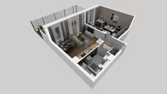 2 pokoje, mieszkanie 46,64 m², piętro 1, oferta nr W/5, Wille Biskupin 2.1, Wrocław, Biskupin-Sępolno-Dąbie-Bartoszowice, Śródmieście, ul. K. Olszewskiego