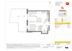 2 pokoje, mieszkanie 34,69 m², parter, oferta nr A/1, Apartamenty Kamieńskiego, Wrocław, Karłowice-Różanka, ul. Kamieńskiego 53a