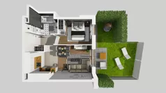 2 pokoje, mieszkanie 34,69 m², parter, oferta nr A/1, Apartamenty Kamieńskiego, Wrocław, Karłowice-Różanka, ul. Kamieńskiego 53a