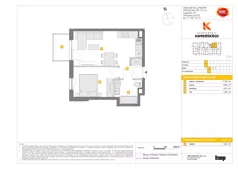 2 pokoje, mieszkanie 34,69 m², piętro 1, oferta nr A/10, Apartamenty Kamieńskiego, Wrocław, Karłowice-Różanka, ul. Kamieńskiego 53a