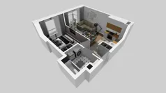 2 pokoje, mieszkanie 34,69 m², piętro 1, oferta nr A/10, Apartamenty Kamieńskiego, Wrocław, Karłowice-Różanka, ul. Kamieńskiego 53a