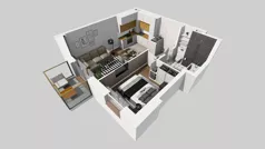 2 pokoje, mieszkanie 34,69 m², piętro 1, oferta nr A/10, Apartamenty Kamieńskiego, Wrocław, Karłowice-Różanka, ul. Kamieńskiego 53a