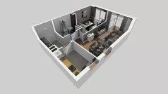 2 pokoje, mieszkanie 44,23 m², piętro 1, oferta nr A/11, Apartamenty Kamieńskiego, Wrocław, Karłowice-Różanka, ul. Kamieńskiego 53a
