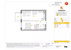 2 pokoje, mieszkanie 38,09 m², piętro 1, oferta nr B/6, Apartamenty Kamieńskiego, Wrocław, Karłowice-Różanka, ul. Kamieńskiego 53a