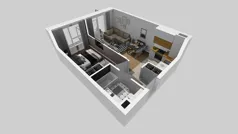2 pokoje, mieszkanie 38,09 m², piętro 1, oferta nr B/6, Apartamenty Kamieńskiego, Wrocław, Karłowice-Różanka, ul. Kamieńskiego 53a