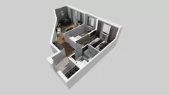 2 pokoje, mieszkanie 44,82 m², piętro 2, oferta nr A/68, Apartamenty nad Oławką, Wrocław, Przedmieście Oławskie, Krzyki, ul. Krakowska 98