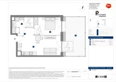 2 pokoje, mieszkanie 40,35 m², piętro 1, oferta nr C/175, Przystanek Prądnik 2, Kraków, Prądnik Biały, Górka Narodowa, ul. Meiera