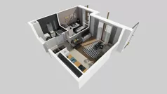 2 pokoje, mieszkanie 37,24 m², piętro 11, oferta nr F/58, Apartamenty Literacka bud. E i F, Warszawa, Bielany, Piaski, ul. Literacka