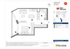 2 pokoje, mieszkanie 37,31 m², piętro 1, oferta nr B/49, Osiedle przy Wielickiej etap 1.2, Kraków, Bieżanów-Prokocim, ul. M. Orwid
