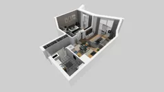 2 pokoje, mieszkanie 37,31 m², piętro 1, oferta nr B/49, Osiedle przy Wielickiej etap 1.2, Kraków, Bieżanów-Prokocim, ul. M. Orwid