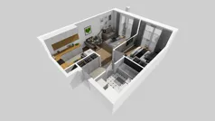2 pokoje, mieszkanie 43,95 m², piętro 3, oferta nr B/58, Osiedle przy Wielickiej etap 1.2, Kraków, Bieżanów-Prokocim, ul. M. Orwid