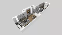 2 pokoje, mieszkanie 48,83 m², piętro 1, oferta nr B/84, Osiedle przy Wielickiej etap 1.2, Kraków, Bieżanów-Prokocim, ul. M. Orwid
