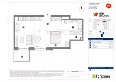 2 pokoje, mieszkanie 46,80 m², piętro 1, oferta nr B/85, Osiedle przy Wielickiej etap 1.2, Kraków, Bieżanów-Prokocim, ul. M. Orwid