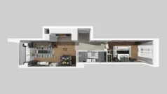 2 pokoje, mieszkanie 48,84 m², piętro 2, oferta nr B/90, Osiedle przy Wielickiej etap 1.2, Kraków, Bieżanów-Prokocim, ul. M. Orwid