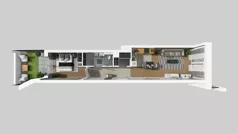 2 pokoje, mieszkanie 44,66 m², piętro 1, oferta nr B/123, Osiedle przy Wielickiej etap 1.2, Kraków, Bieżanów-Prokocim, ul. M. Orwid