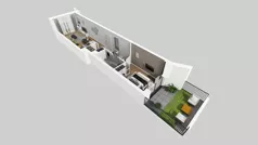 2 pokoje, mieszkanie 44,66 m², piętro 1, oferta nr B/123, Osiedle przy Wielickiej etap 1.2, Kraków, Bieżanów-Prokocim, ul. M. Orwid