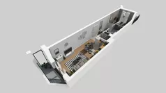 2 pokoje, mieszkanie 44,66 m², piętro 1, oferta nr B/123, Osiedle przy Wielickiej etap 1.2, Kraków, Bieżanów-Prokocim, ul. M. Orwid