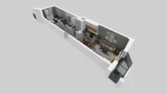2 pokoje, mieszkanie 44,66 m², piętro 1, oferta nr B/123, Osiedle przy Wielickiej etap 1.2, Kraków, Bieżanów-Prokocim, ul. M. Orwid