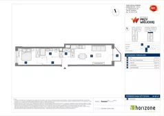 2 pokoje, mieszkanie 44,66 m², piętro 2, oferta nr B/131, Osiedle przy Wielickiej etap 1.2, Kraków, Bieżanów-Prokocim, ul. M. Orwid