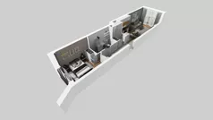 2 pokoje, mieszkanie 44,66 m², piętro 2, oferta nr B/131, Osiedle przy Wielickiej etap 1.2, Kraków, Bieżanów-Prokocim, ul. M. Orwid
