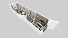 2 pokoje, mieszkanie 44,66 m², piętro 2, oferta nr B/131, Osiedle przy Wielickiej etap 1.2, Kraków, Bieżanów-Prokocim, ul. M. Orwid