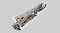 2 pokoje, mieszkanie 44,66 m², piętro 2, oferta nr B/131, Osiedle przy Wielickiej etap 1.2, Kraków, Bieżanów-Prokocim, ul. M. Orwid