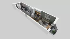 2 pokoje, mieszkanie 44,66 m², piętro 2, oferta nr B/131, Osiedle przy Wielickiej etap 1.2, Kraków, Bieżanów-Prokocim, ul. M. Orwid