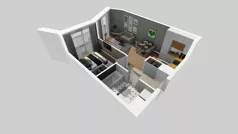 2 pokoje, mieszkanie 43,57 m², piętro 5, oferta nr B/151, Osiedle przy Wielickiej etap 1.2, Kraków, Bieżanów-Prokocim, ul. M. Orwid