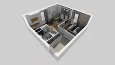 2 pokoje, mieszkanie 44,08 m², piętro 4, oferta nr A/38, Osiedle przy Wielickiej, Kraków, Bieżanów-Prokocim, ul. Marii Orwid / Wielicka