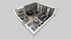 2 pokoje, mieszkanie 40,07 m², piętro 1, oferta nr A/72, Osiedle przy Wielickiej, Kraków, Bieżanów-Prokocim, ul. Marii Orwid / Wielicka