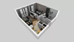 2 pokoje, mieszkanie 40,97 m², piętro 3, oferta nr A/80, Osiedle przy Wielickiej, Kraków, Bieżanów-Prokocim, ul. Marii Orwid / Wielicka