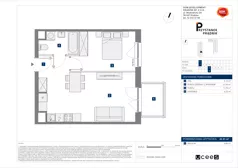 2 pokoje, mieszkanie 42,01 m², piętro 3, oferta nr C/18, Przystanek Prądnik 2, Kraków, Prądnik Biały, Górka Narodowa, ul. Meiera