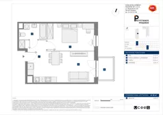 2 pokoje, mieszkanie 42,38 m², piętro 5, oferta nr C/41, Przystanek Prądnik 2, Kraków, Prądnik Biały, Górka Narodowa, ul. Meiera