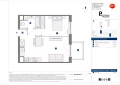 2 pokoje, mieszkanie 42,01 m², piętro 6, oferta nr C/42, Przystanek Prądnik 2, Kraków, Prądnik Biały, Górka Narodowa, ul. Meiera