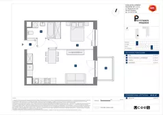 2 pokoje, mieszkanie 42,01 m², piętro 7, oferta nr C/50, Przystanek Prądnik 2, Kraków, Prądnik Biały, Górka Narodowa, ul. Meiera