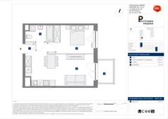 2 pokoje, mieszkanie 39,77 m², piętro 7, oferta nr C/51, Przystanek Prądnik 2, Kraków, Prądnik Biały, Górka Narodowa, ul. Meiera