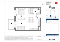 2 pokoje, mieszkanie 41,77 m², piętro 7, oferta nr C/54, Przystanek Prądnik 2, Kraków, Prądnik Biały, Górka Narodowa, ul. Meiera
