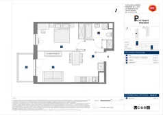 2 pokoje, mieszkanie 42,02 m², piętro 7, oferta nr C/56, Przystanek Prądnik 2, Kraków, Prądnik Biały, Górka Narodowa, ul. Meiera