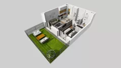 2 pokoje, mieszkanie 35,32 m², parter, oferta nr C/59, Przystanek Prądnik 2, Kraków, Prądnik Biały, Górka Narodowa, ul. Meiera