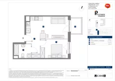 2 pokoje, mieszkanie 39,28 m², piętro 1, oferta nr C/60, Przystanek Prądnik 2, Kraków, Prądnik Biały, Górka Narodowa, ul. Meiera
