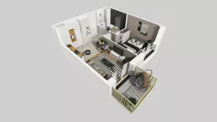 2 pokoje, mieszkanie 35,60 m², piętro 4, oferta nr C/83, Przystanek Prądnik 2, Kraków, Prądnik Biały, Górka Narodowa, ul. Meiera