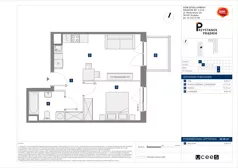 2 pokoje, mieszkanie 39,28 m², piętro 6, oferta nr C/90, Przystanek Prądnik 2, Kraków, Prądnik Biały, Górka Narodowa, ul. Meiera