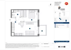 2 pokoje, mieszkanie 35,60 m², piętro 7, oferta nr C/101, Przystanek Prądnik 2, Kraków, Prądnik Biały, Górka Narodowa, ul. Meiera