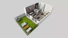 2 pokoje, mieszkanie 35,60 m², piętro 4, oferta nr C/83, Przystanek Prądnik 2, Kraków, Prądnik Biały, Górka Narodowa, ul. Meiera