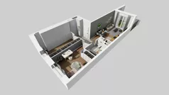 2 pokoje, mieszkanie 56,68 m², parter, oferta nr C/129, Przystanek Prądnik 2, Kraków, Prądnik Biały, Górka Narodowa, ul. Meiera